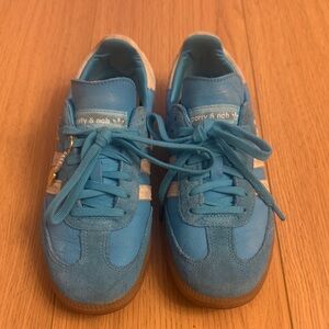 Sporty & Rich Sky Blue Sneakers with White Stripes